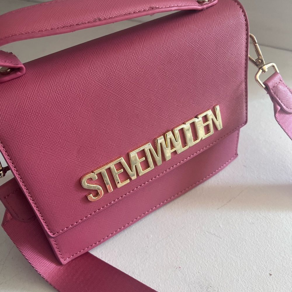 Steve Madden Pink Crossbody Bag with Bold Branding